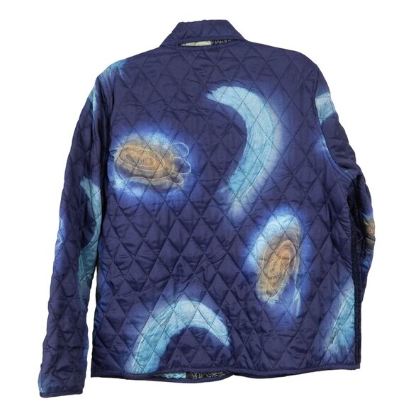 Quilted Reversible Patchwork Jacket VTG Boho Earthy Layered Embroidered Quirky - Picture 5 of 10